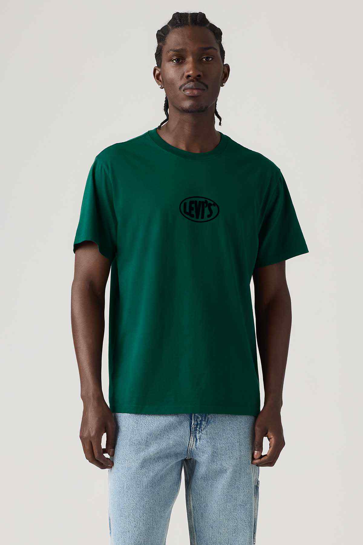 Levi's dark green T-shirt with small chest logo