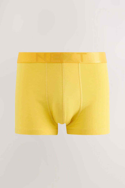 Yellow boxer briefs with NEXT logo waistband and contoured front