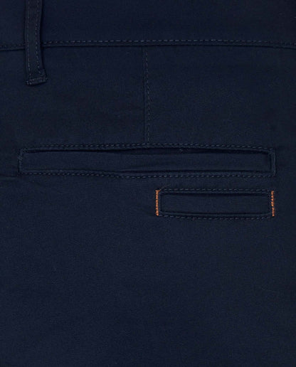 Camicissima navy blue trouser waistband with stitched waistband and inner label