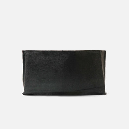 Black fabric organizer tray insert with flat rectangular shape