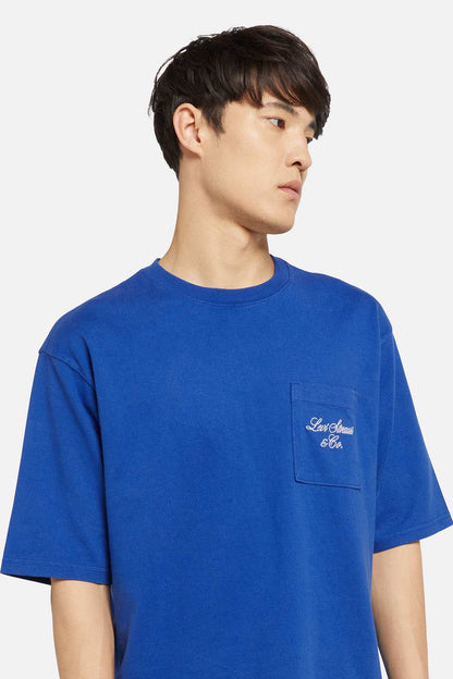 Levi's blue pocket T-shirt with small chest logo, crew neck, short sleeves