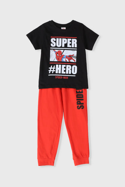 Kids' Disney Spider-Man T-shirt and red jogger pants set
