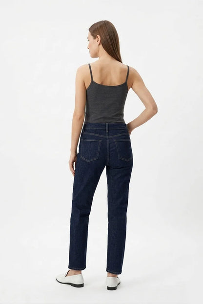 MEME dark heather gray camisole tank with spaghetti straps and scoop back neck