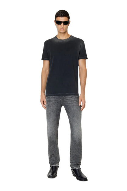 Diesel black crewneck T-shirt with short sleeves