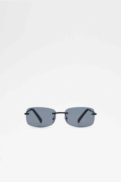ALDO black square sunglasses with blue-tinted lenses