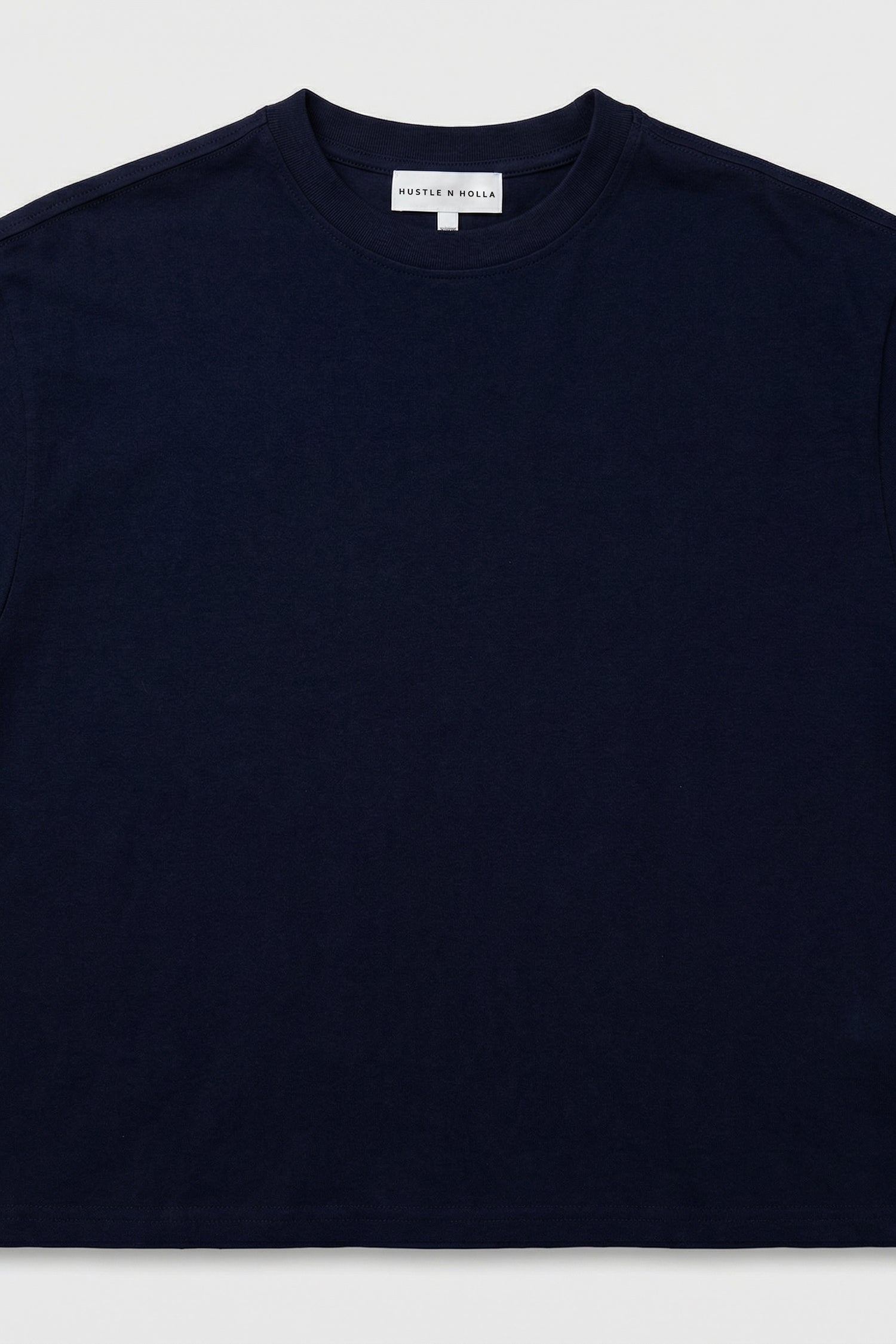 Navy Boxy Fit T-Shirt - Hustle N Holla