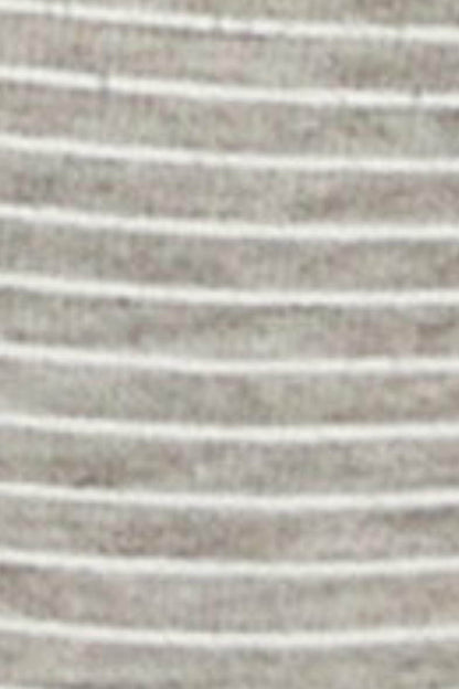 Women'secret dark grey striped knit underwear fabric with white lace trim