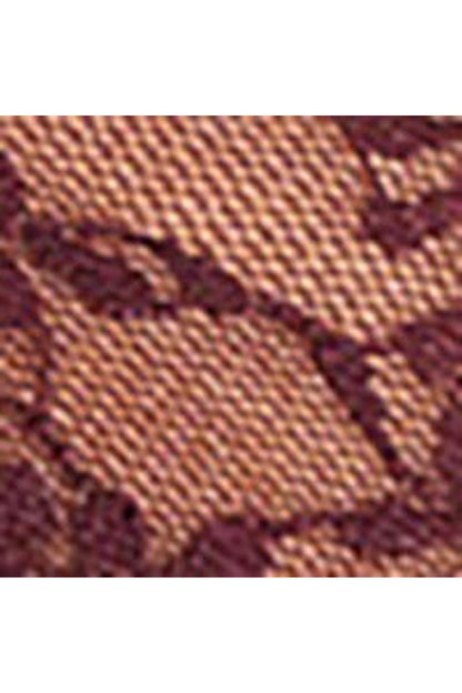 Maroon lace fabric close-up with floral pattern